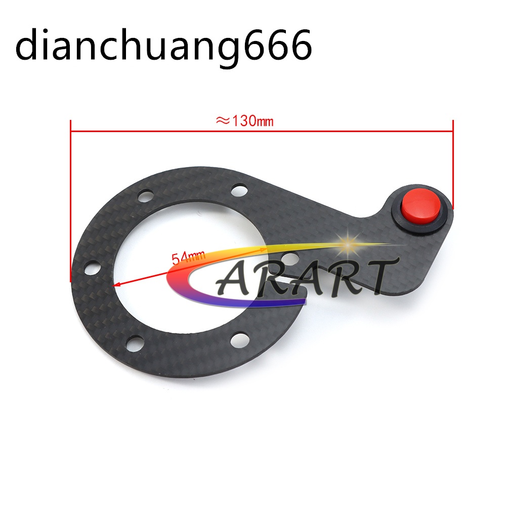 Nardi ND คาร์บอนไฟเบอร์ Universal Racing พวงมาลัยปุ่มชุดปุ่มคู่ NOS Skill ปุ่มฮอร์นภายนอก - รูปที่ 7