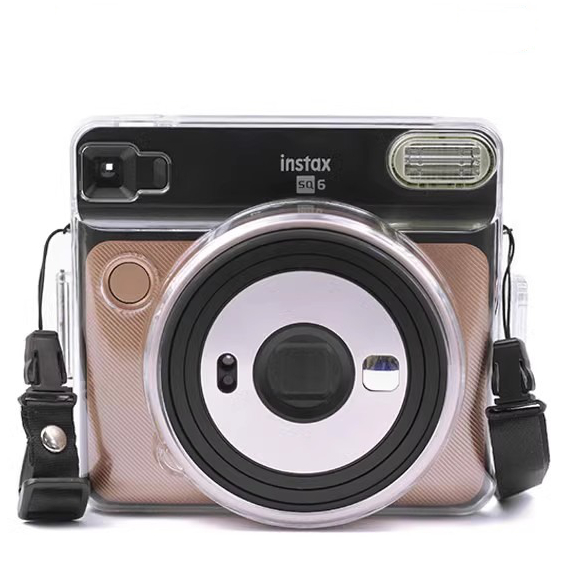 [Film Lab] เคสใส Instax Square SQ6 เคสกล้อง เคสป้องกันกล้อง กับสายคล้อง CAA65