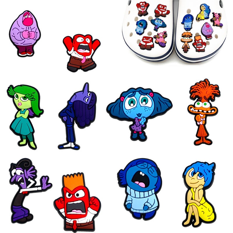 10pcs ภายในรองเท้า Charms สําหรับ Clogs รองเท้าแตะรองเท้าแตะ PVC รองเท้าอุปกรณ์เสริม DIY เด็กรองเท้าแตะ Party Favor Idea