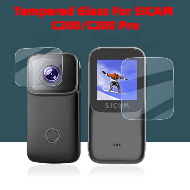 ฟิล์มกระจกนิรภัยกันรอยหน้าจอ สําหรับ SJCAM C200 / C200 pro Tempered glass