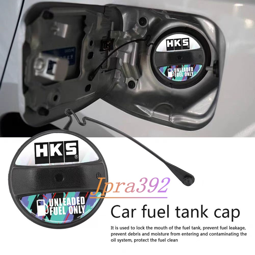 1 ชิ้น JDM สไตล์ HKS รถ Universal การใช้ถังสติ๊กเกอร์ตกแต่ง