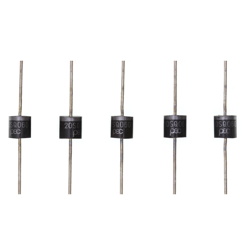 10-50 ชิ้น ไดโอด 20SQ045 20SQ050 20SQ060 Schottky Barrier Rectifier Diode 20A 45V 50V 60V R-6 Axial 