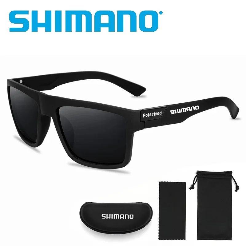 SHIMANO คลังสินค้าพร้อมshimano แว่นกันแดดโพลาไรซ์คลาสสิก UV400 ตกปลาผู้ชายผู้หญิงขี่จักรยาน Camp แว่นตา