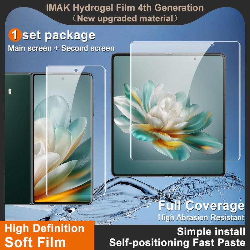 Imak Honor Magic V3 5G / Honor Magic VS3 5G Full Coverage Hydrogel TPU ป้องกันหน้าจอฟิล์มภายในนุ่มฟิล์มป้องกันหน้าจอโทรศัพท์มือถือ