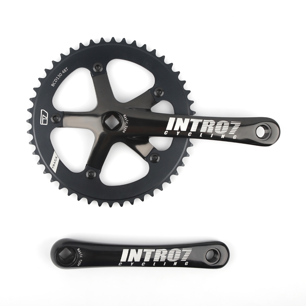 Intro7 Fixie Crankset 48T 170 มม. Square Hole Chainwheel และ Crank
