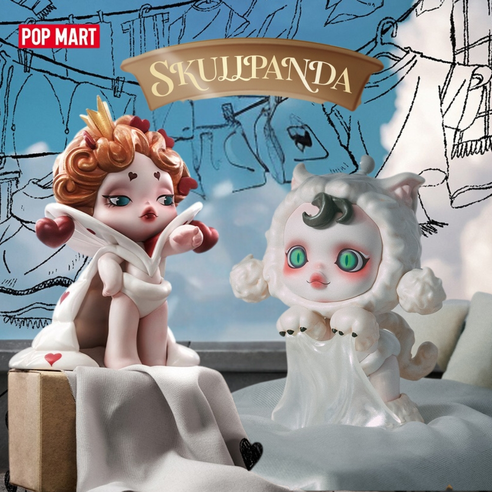 POPMART SKULLPANDA Weekday Wonderland Series SP10 Mystery Box Figure ตก แต่งของขวัญวันเกิด