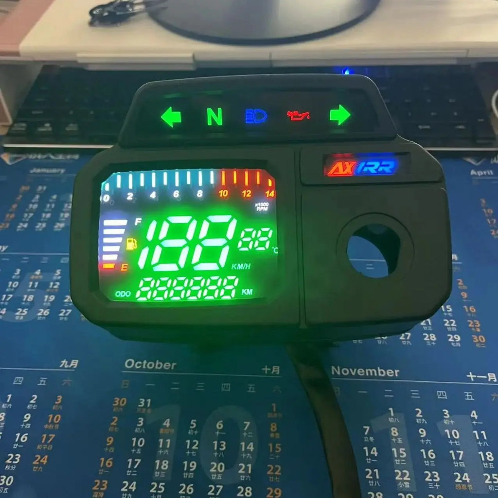 Ax100 มาตรวัดความเร็วรถจักรยานยนต์ Digital Meter Gauge พร้อม RPM สําหรับ SUZUKI AX100 Max100