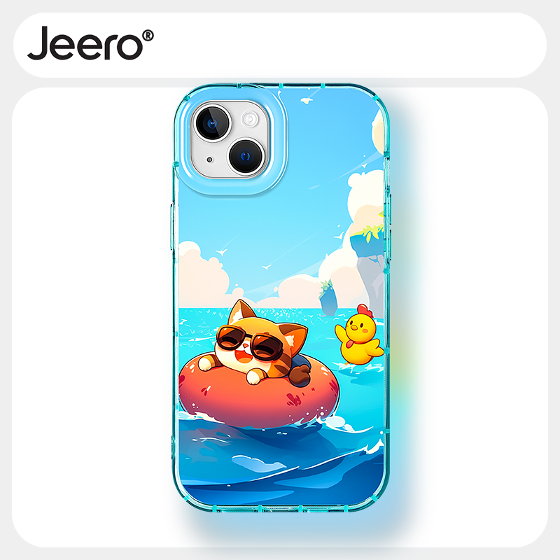 Jeero เคสไอโฟน เคสซิลิโคนนุ่มกันกระแทกลายการ์ตูนน่ารักตลก เคสโทรศัพท์ for iPhone 16 15 14 13 12 11 Pro Max SE 2020 X XR XS 8 7 6 6S Plus xsmax 6splus 7plus 8plus พลัส F4316Q