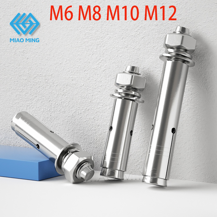 M6 M8 M10 M12 304 สแตนเลสสตีลสกรูขยาย Bolt Sleeve Anchor Wall Expansion Bolt/คอนกรีตผนังปลั๊ก/ผนัง