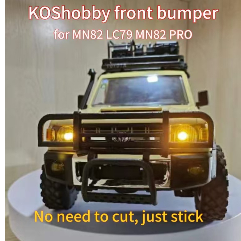 Koshobby พิมพ์กันชนด้านหน้าแบบไม่ทําลายการติดตั้ง bullbar สําหรับ MN82 LC79 Retrofit อัพเกรด