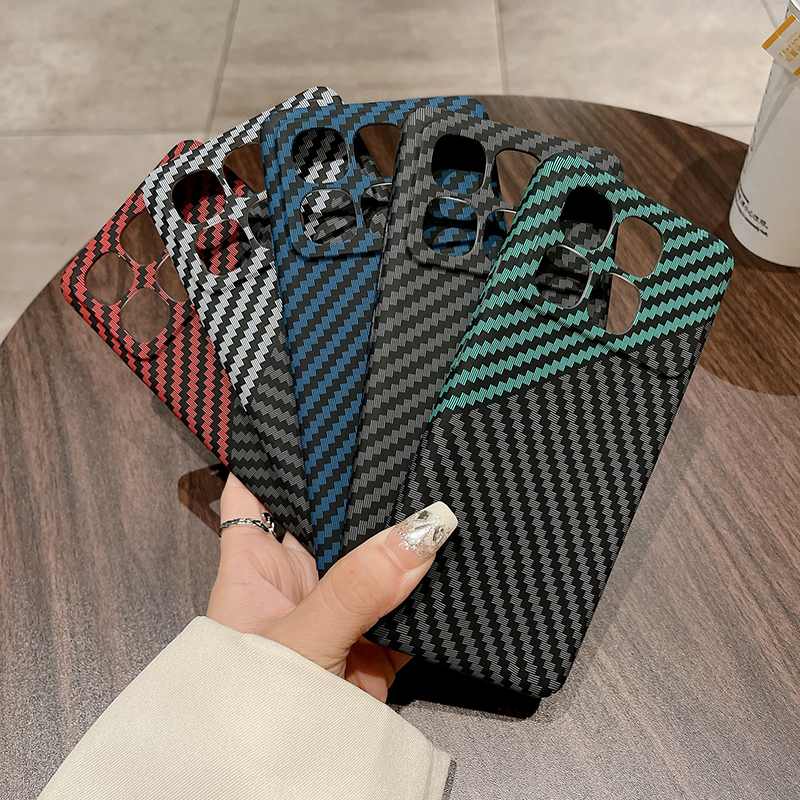 สําหรับ XiaoMi POCO F6 F5 X6 X5 Pro Redmi หมายเหตุ 13 Pro + กรณี Slim Carbon fibre Matte Hard PC Anti-Fingerprints ปลอก