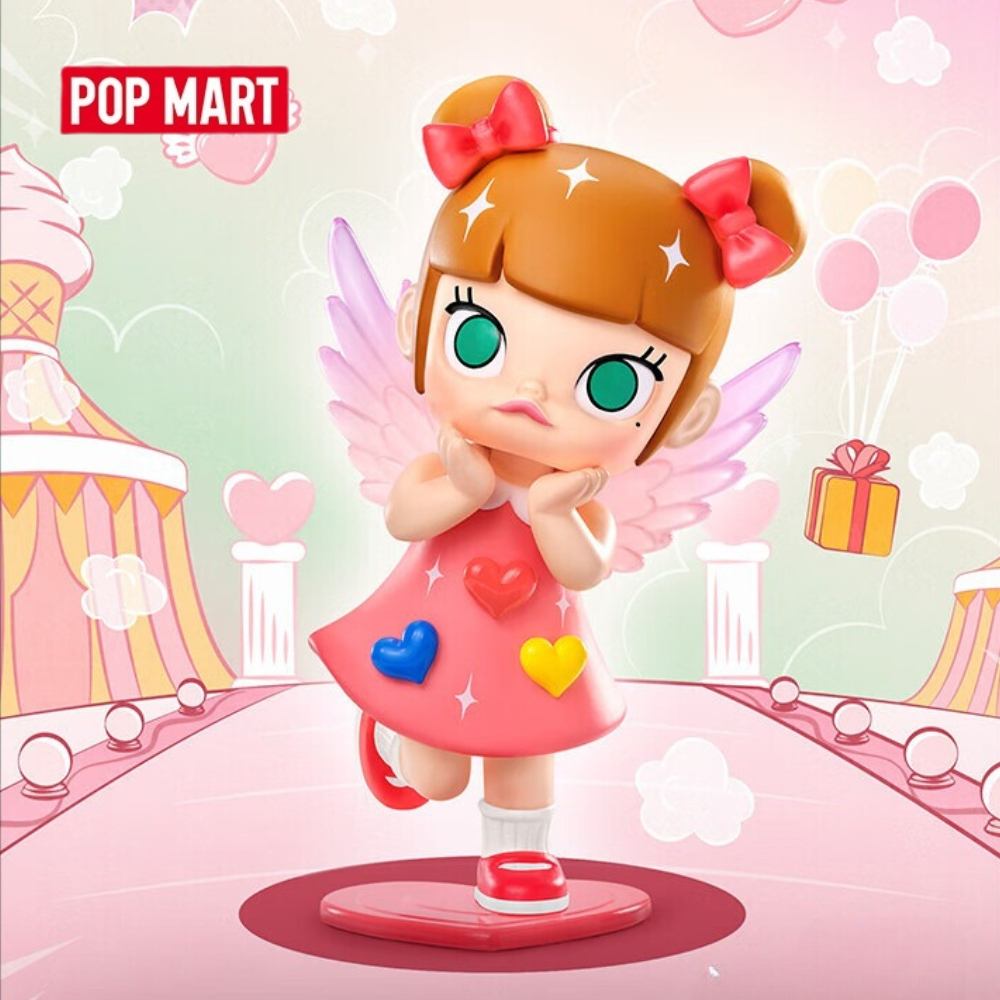 POPMART MOLLY Instant Superpower Series Figure Mystery Box แฮนด์แอคชั่นจัสมิน ของเล ่ นอินเทรนด ์ ของขวัญเครื ่ องประดับ POP Mart Gift สําหรับแฟนสาว