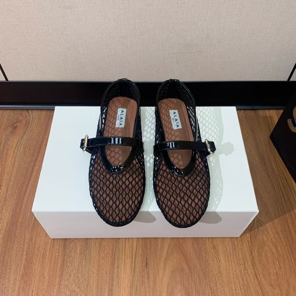 Alaia Ballet Flats With Mesh Top Version Super Hot รองเท้าสวยสบาย