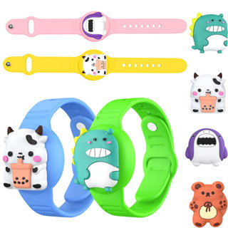 เข้ากันได้กับสายรัดข้อมือ AirTag, DIY เด็กน่ารัก Air Strap ท…