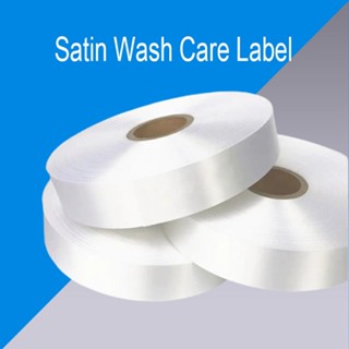 Blank Garment Care Label ริบบิ้นล้างซาตินโพลีเอสเตอร์