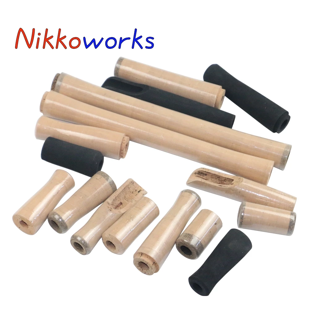 Nikkoworks EVA 3A Cork Split Grip ด้านหน้า Grip Butt Grip ตกปลา Rod Building ส่วนประกอบ DIY อุปกรณ์ซ่อม