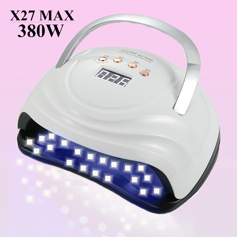 COD380W Sun X27/X26/X25/23 MAX UV LED เล็บโคมไฟเครื่องเป่าเครื่อง 81LEDS Professional เจล Polish Drying โคมไฟเซ็นเซอร์อัตโนมัติเล็บเครื่องมือ