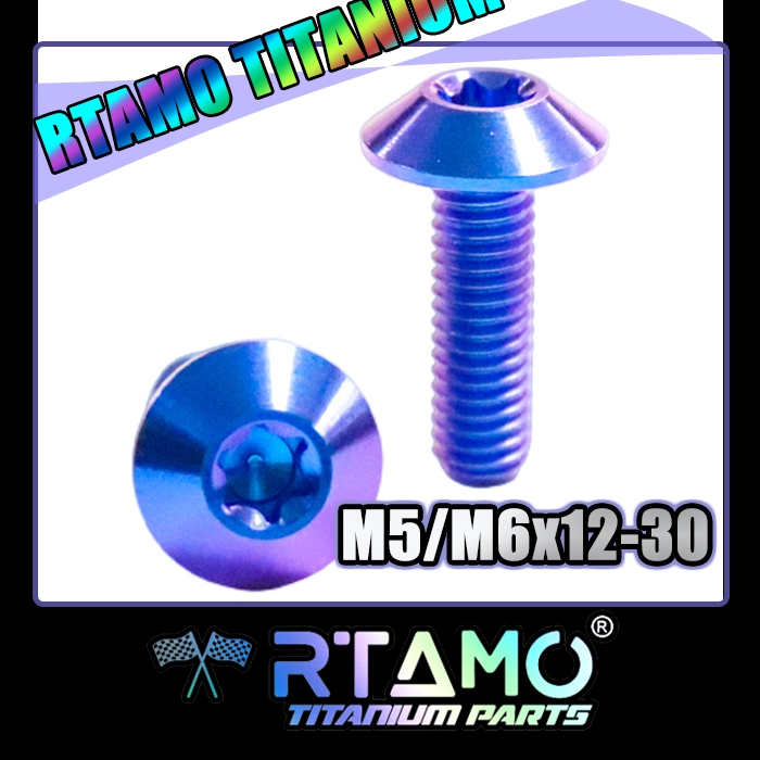 RTAMO Titanium Gr5 M5(#8)x15-30L M6(#10)x12-30L Xmax Forza ABS ปลายท่อไอเสีย ตัวถัง บังโคลน