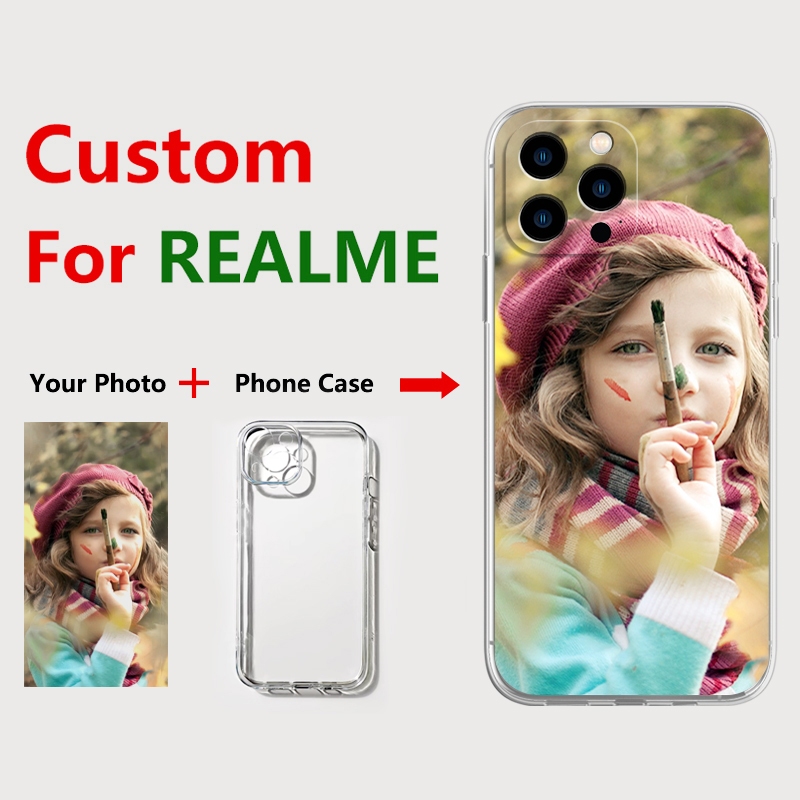 เคสโทรศัพท์มือถือ สีขาว สําหรับ realme note 60 50 C67 C31 C33 C55 C30 C35 9i C25Y C21Y C25S 8 C21 Narzo 50 C67i 20 30A C15 C12 C11 6i 7i C3 C2 C15 C17 5i 5S 3 5 XT 6 7 5G Pro รูปภาพที่กําหนดเอง DIY