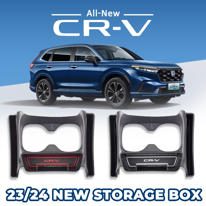เหมาะสำหรับ 2023 2024 HONDA CRV G6 กล่องเก็บของกลางควบคุมที่ใส่ถ้วยน้ำกล่องเก็บถ้วยน้ำกล่องช่องว่างที่นั่ง