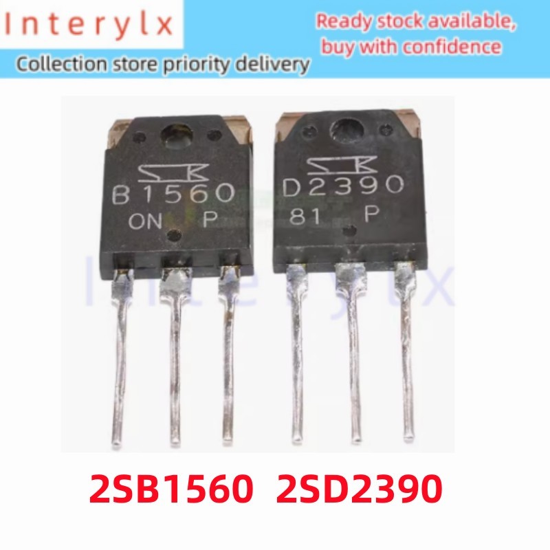 1 ชิ้น/ล็อต 2SB1560 2SD2390 B1560 D2390 Darlington Triode TO-3P