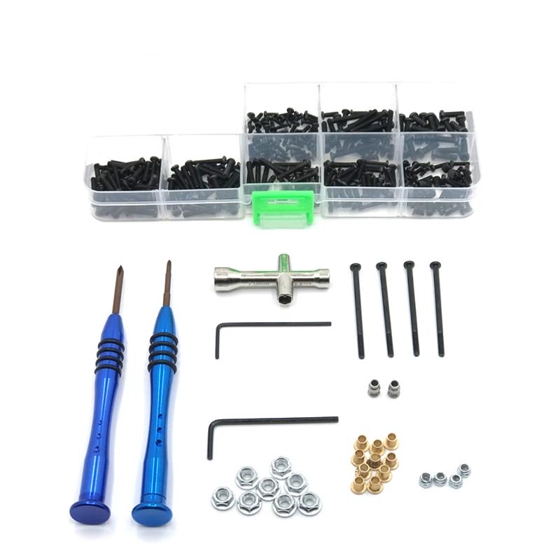โลหะอัพเกรด Retrofit สกรูกล่องเครื่องมือสําหรับ WLtoys 1/12 12427 12423 12428A-BC 12429 FY01-02-03-04-05-06-07-08 RC รถสกรูอะไหล่