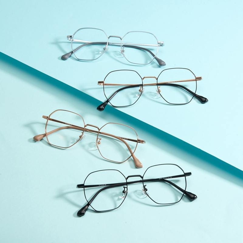 Cyxus เด็กแว่นตาแสงสีฟ้า Blue Light Blocking แว่นตาคอมพิวเตอร์เกาหลีรูปหลายเหลี่