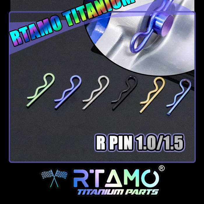 RTAMO ไทเทเนียม Gr5 Brake R Pins หน้า แกนล้อ Lock R Pins ราคาต่อตัว