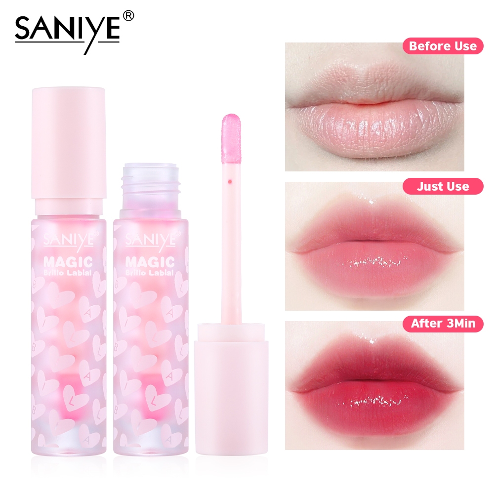 Saniye น้ํามันปากเปลี่ยนสี บํารุงอย่างล้ําลึก ริมฝีปากแห้ง Plumping Brightening Lip Care L1272