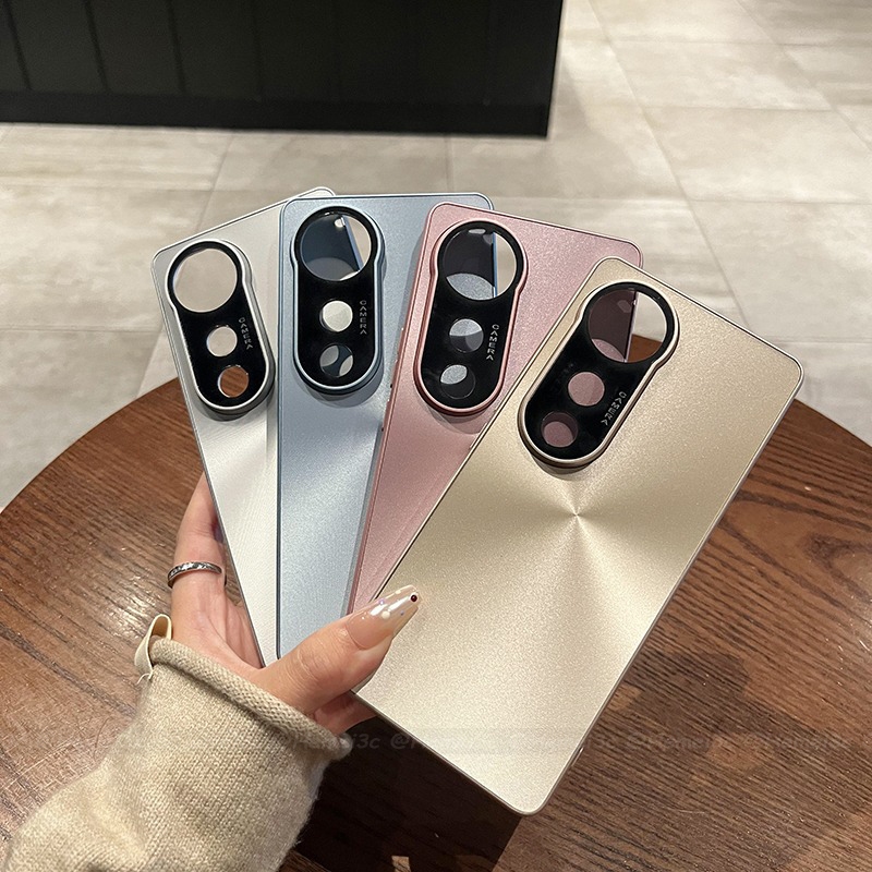 สําหรับ Vivo V40 Pro ปลอก Hard Matte PlasticI Mitation โลหะกลับเคสโทรศัพท์ฝาครอบ