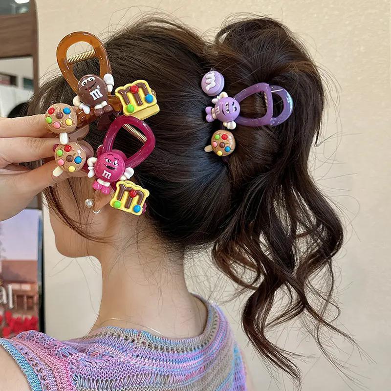 2024 ใหม่น่ารัก M Bean Hairpin แฟชั่นอุปกรณ์เสริมผม