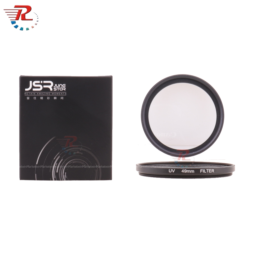ตัวป้องกันเลนส์กรอง UV Ultra-Violet 49 มม. สําหรับกล้องทั้งหมดพร้อมเลนส์ขนาด 49 มม.