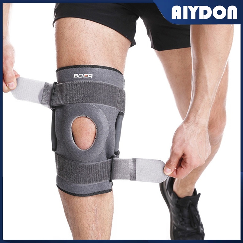 AIYDON สายรัดเข่า สนับเข่า เสริมสปริง ช่วยพยุงเข่า ป้องกันอาการบาดเจ็บ