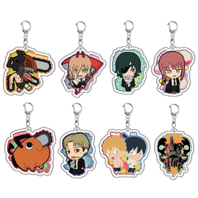 เลื่อยไฟฟ้า Man Pochita อะคริลิคพวงกุญแจจี้