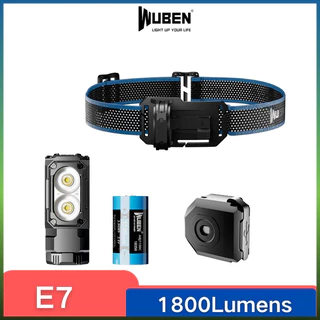Wuben E7 TYPE-C ไฟหน้า แบบชาร์จไฟได้ 1800 ลูเมนส์