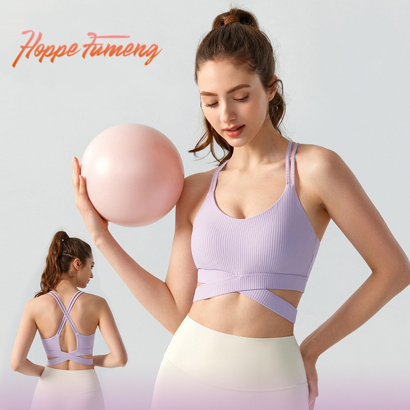 Hope Fumeng เสื้อชั้นในโยคะพร้อมเบาะสําหรับสวมใส่กีฬาของผู้หญิง