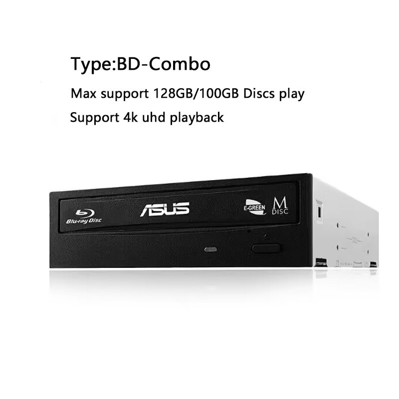 ภายใน Blu ray Combo BD-ROM เครื่องเล่น DVD-RW, รองรับการเล่นแผ่นดิสก์ 4K UHD รองรับ 128G MAX