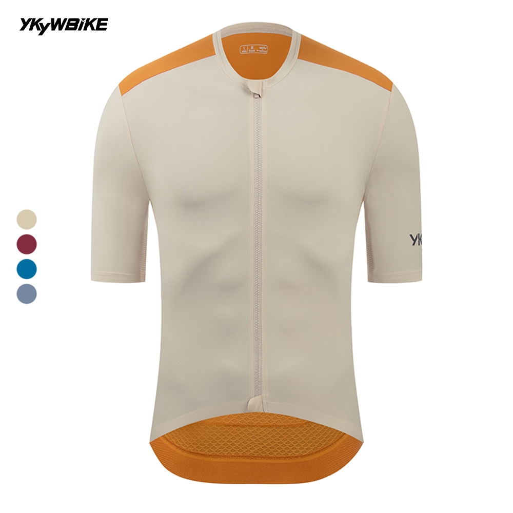 Ykywbike ฤดูร้อน Unisex ผสมสีขี่จักรยาน Jersey MTB จักรยานจักรยานกีฬา Breathable Top