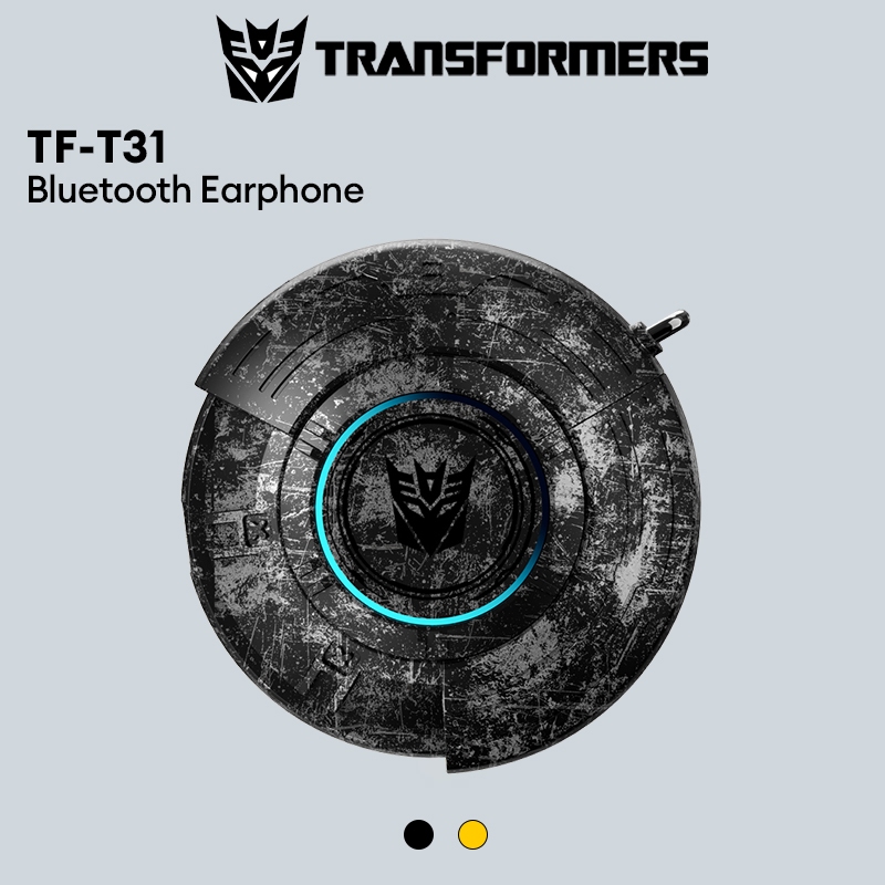 Transformers TF-T31 หูฟังบลูทูธสําหรับเล ่ นเกม Low Latency เพลงลดเสียงรบกวน Smart Touch พร ้ อมไมโครโฟนบลูทูธ 5.4