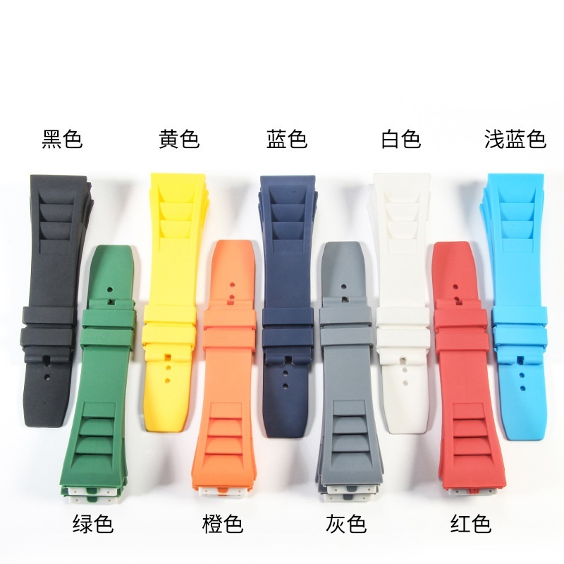 สายยางแบบสกรู เหมาะสําหรับ RICHARD MILLE RICHARD Miller สายนาฬิกาซิลิโคน RM-11