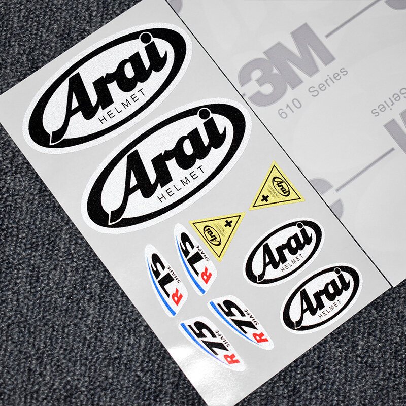 *พร้อมสต็อก*3M สติ๊กเกอร์ติดรถสะท้อนแสง Japan Arai Rrx7xR75 สติ๊กเกอร์เลนส์หมวกกันน็อค