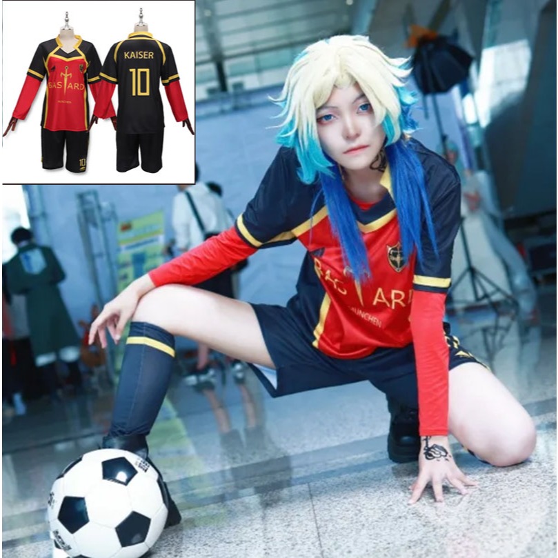 kaiser cosplay kaiser blue lock kaiser michael cosplay คอสเพลย์ kaiser Jersey full set michael kaise