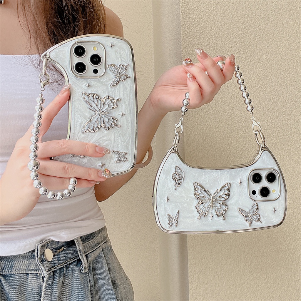 สําหรับiphone Case 15 Pro Max 14 Pro Max 13 Pro Max 12 Pro Max 3D Electroplated Dripกาวกระเป๋าถือTPU Soft Case