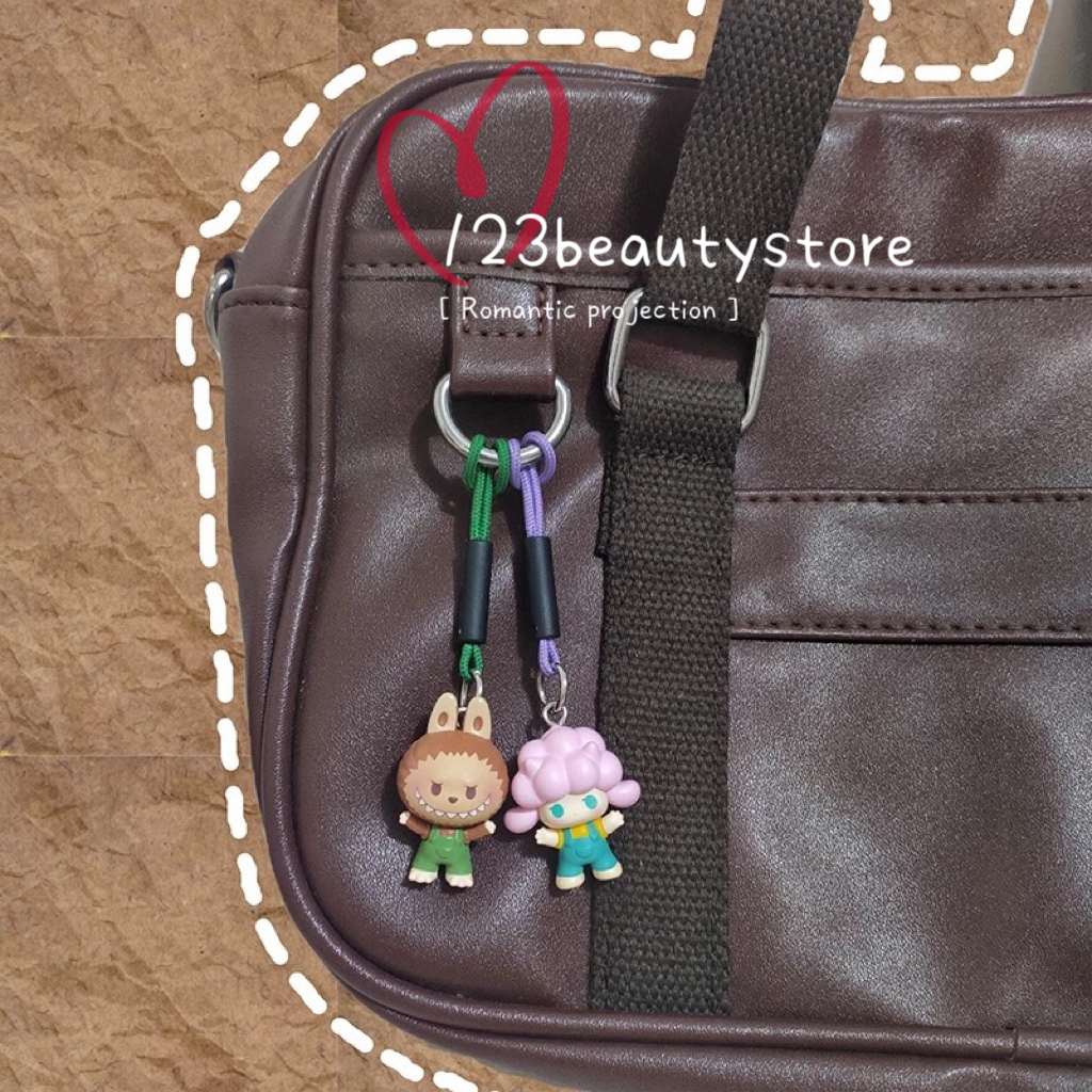 ของแท้ POPBEAN hugme Series เครื่องประดับกระเป๋าข้าวน่ารัก Molly Labubu Sp ตุ๊กตากระเป๋านักเรียนจี้