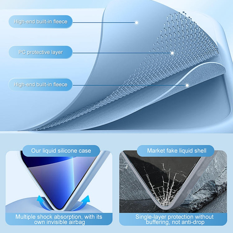 มีโลโก้แฟชั่นคลาสสิกเคลือบซิลิโคนเหลวเคสโทรศัพท์iPhone 16 11 12 13 14 15 Pro MAX Case Plus Mini X XS MAX XR ลื่นป้องกันกล้องกันกระแทกiPhone 12 Case - รูปที่ 3