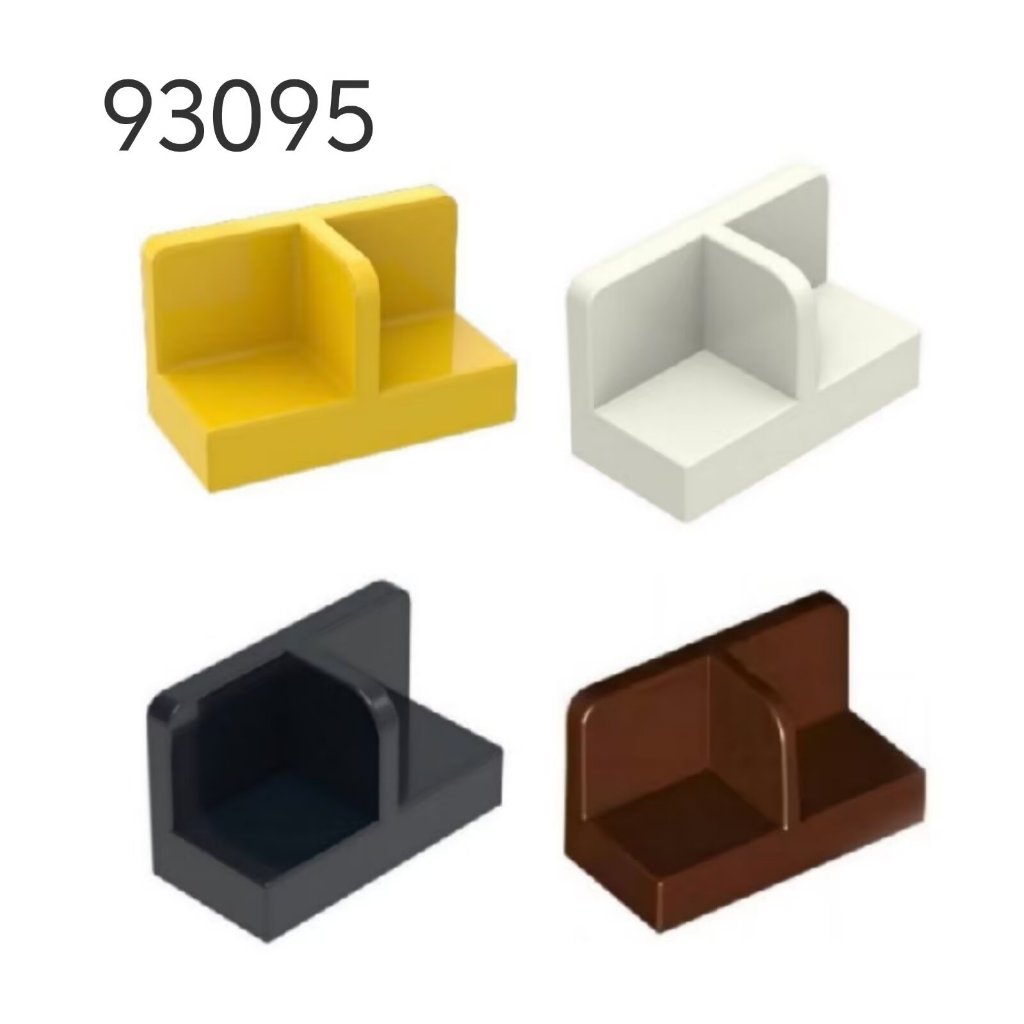 บล็อกตัวต่ออนุภาคขนาดเล็กเข้ากันได้กับ 99005 เทคโนโลยีชิ้นส่วนการศึกษา 1x2x1 มุมบอร์ดผนัง MOC