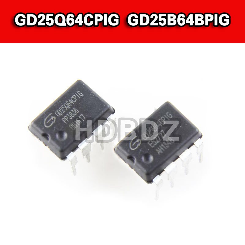 1-5pcs GD25Q64CPIG GD25B64BPIG DIP-8 ชิปหน่วยความจํา Asus BIOS ชิป IC