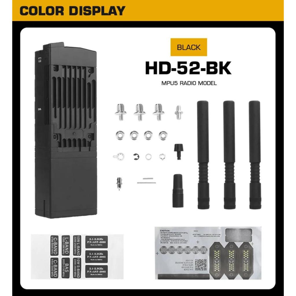 MPU5 วิทยุรุ่น Walkie-Talkie-Talkie ตกแต่งรุ่น Shell DIY ดัดแปลงเครื่องประดับตกแต่งจําลองการถ่ายภาพ Props ไม่มีฟังก์ชั่นการสื่อสาร