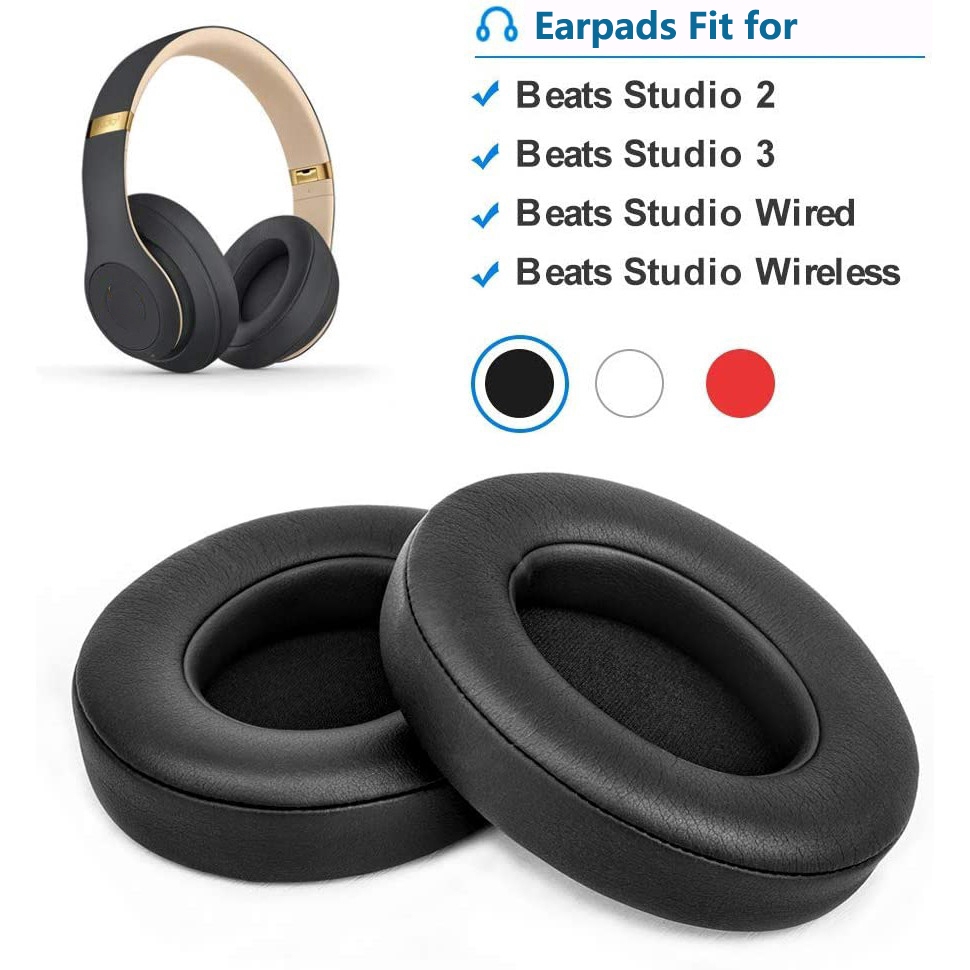 แผ่นรองหูฟังทดแทนสําหรับ Beats Studio 2.0 & Studio 3.0 แบบมีสาย/ไร้สาย B0500 / B0501