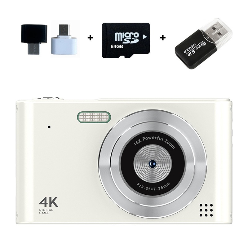 Ymx H15 Mini Digital Camera, Full HD 48MP Video 4K Digital Camera พร้อม Autofocus 16x Digital Zoom 6